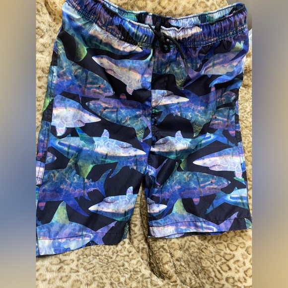 Lands' End Swim Shark Bathing Suit Boys Blue Large Lands End Poshmark